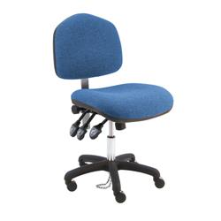 Fabric ESD Wide Chair Desk H and Nylon Base, 18"-23" H  Three Lever Control